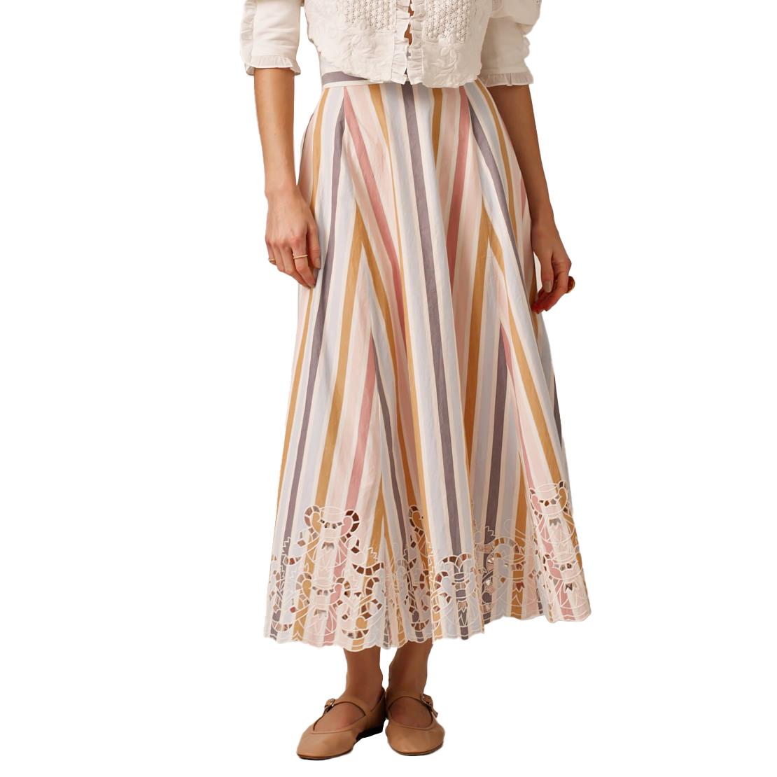 byTiMo Poplin Embroidered Skirt